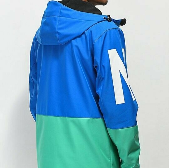 Neff Daily Blue & Teal 10K Softshell Jacket - Picture 2 of 8